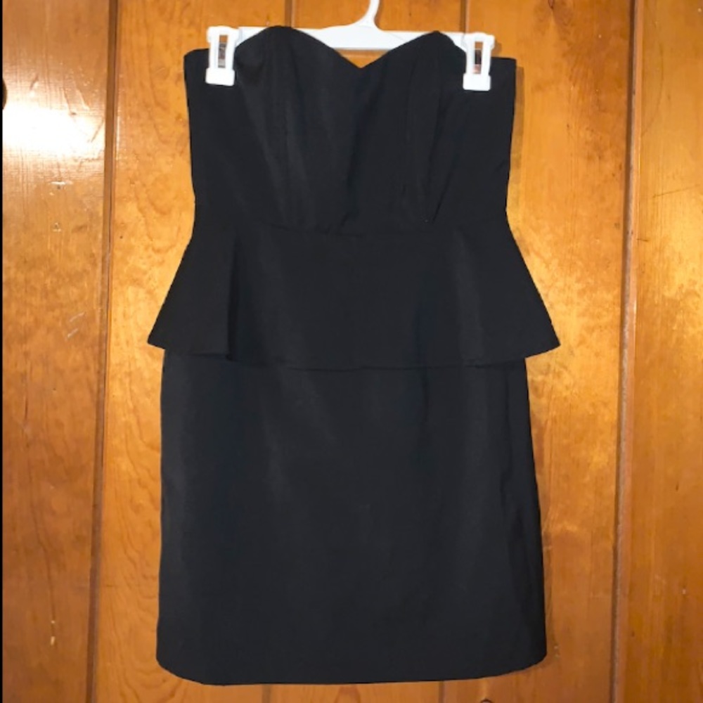 Peplum Strapless Dress